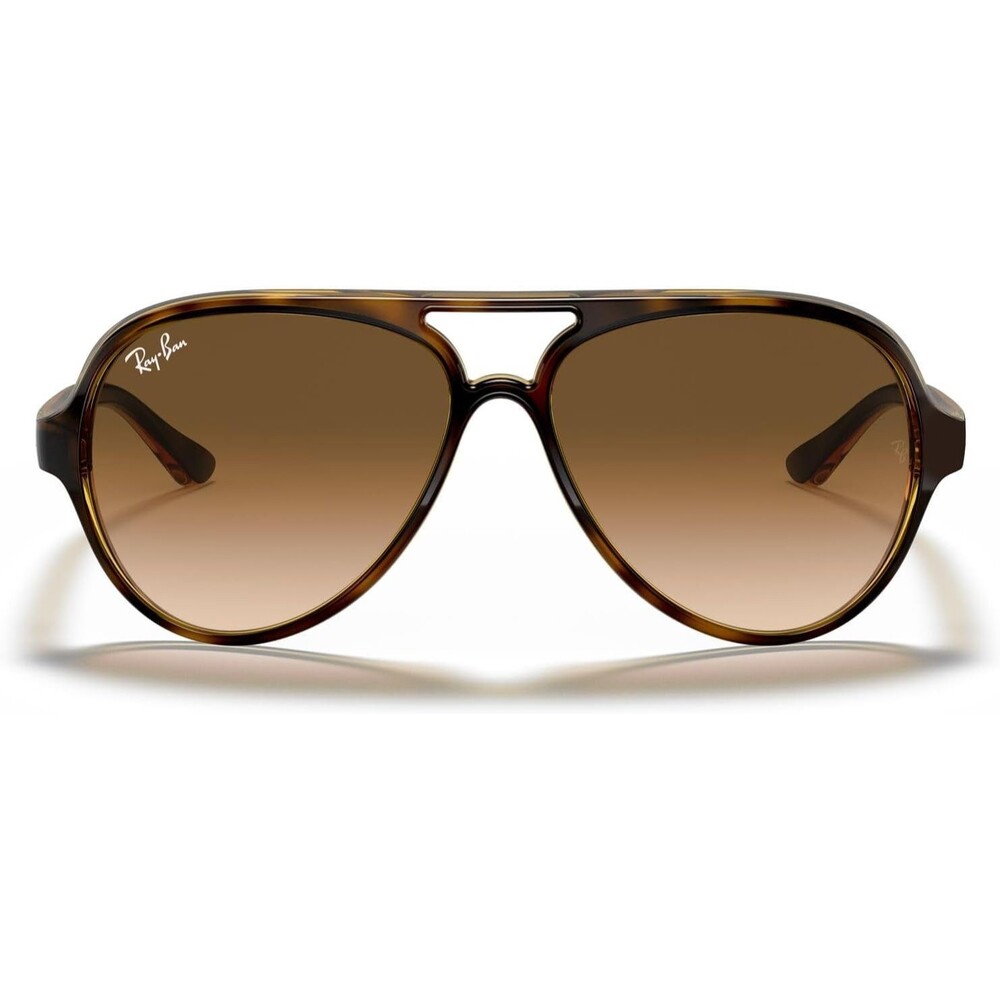 Ray-Ban RB4125 Cats 5000 Aviator Sunglasses, Havana, 59mm